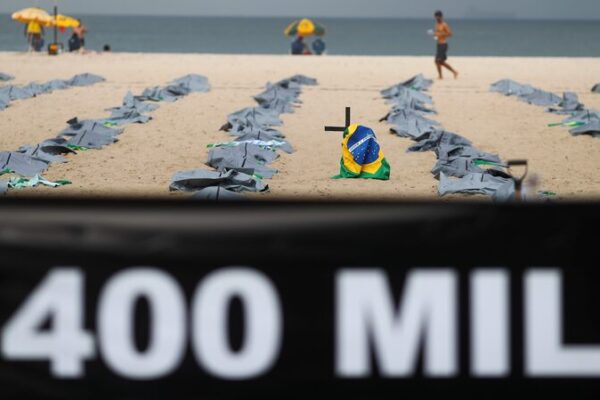 Activistas brasileños protestan 400,000 muertes por COVID-19 con tumbas simuladas Activistas_brasilen_os_protestan_400_000_muertes_por_COVID_19_con_tumbas_simuladas