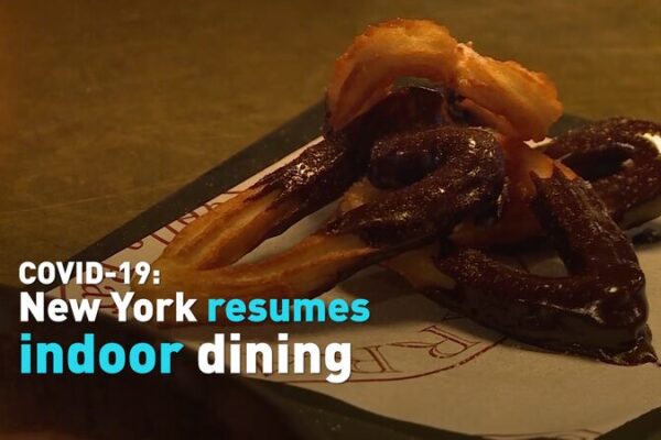 COVID-19: Nueva York reabre restaurantes con comedor interior justo a tiempo para el Día de San Valentín ❤️🍽️ COVID_19__Nueva_York_reabre_restaurantes_con_comedor_interior_justo_a_tiempo_para_el_Di_a_de_San_Valenti_n_____ video poster