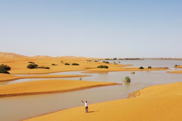 El Desierto del Sahara Florece: Lluvias Raras Crean Impresionantes Lagunas Azules 🌧️🌴 El_Desierto_del_Sahara_Florece__Lluvias_Raras_Crean_Impresionantes_Lagunas_Azules____