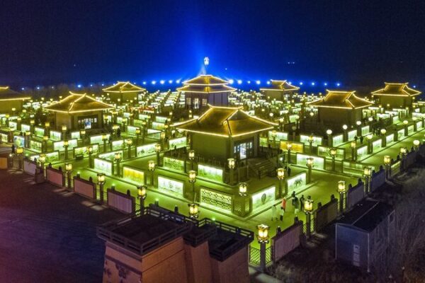 ¡El antiguo pueblo de Gansu se ilumina antes del Festival de los Faroles! _El_antiguo_pueblo_de_Gansu_se_ilumina_antes_del_Festival_de_los_Faroles_