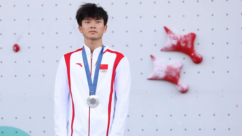 Wu_Peng_gana_plata_en_escalada_de_velocidad_masculina_en_los_Juegos_Oli_mpicos_de_Pari_s_2024__ video poster