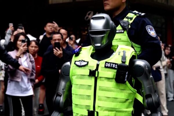 China_presenta_robots_polici_a_humanoides_patrullando_las_calles_de_Shenzhen___ video poster