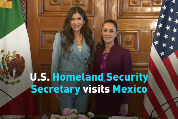 La Secretaria de Seguridad Nacional termina su gira por América Latina en México video poster