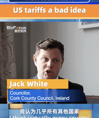 Consejal irlandés critica los aranceles de EE. UU. como una mala idea Consejal irlandés critica los aranceles de EE. UU. como una mala idea video poster