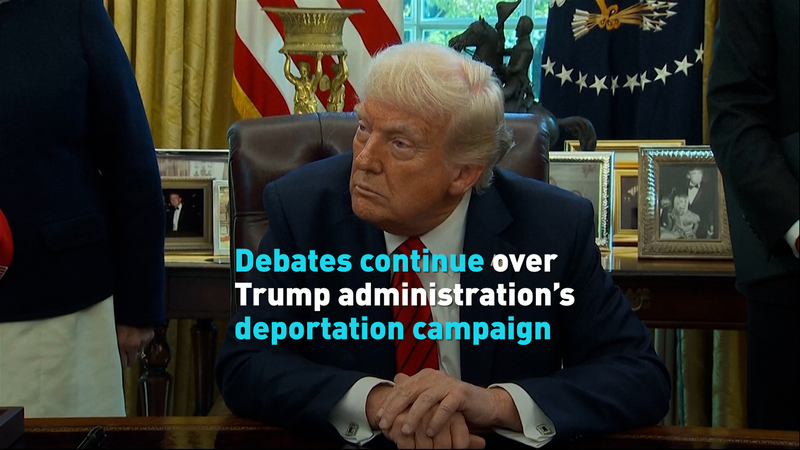 Debate sobre deportaciones de Trump: Tribunales vs. Aplicación video poster
