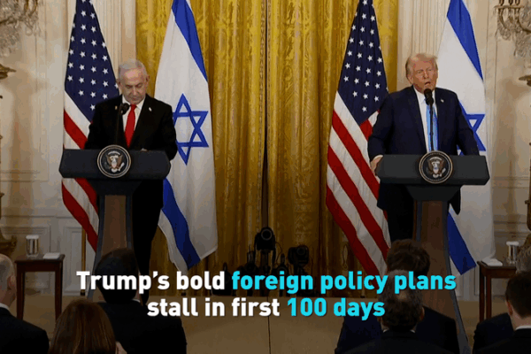 Los planes audaces de política exterior de Trump en 100 días: Estancados video poster