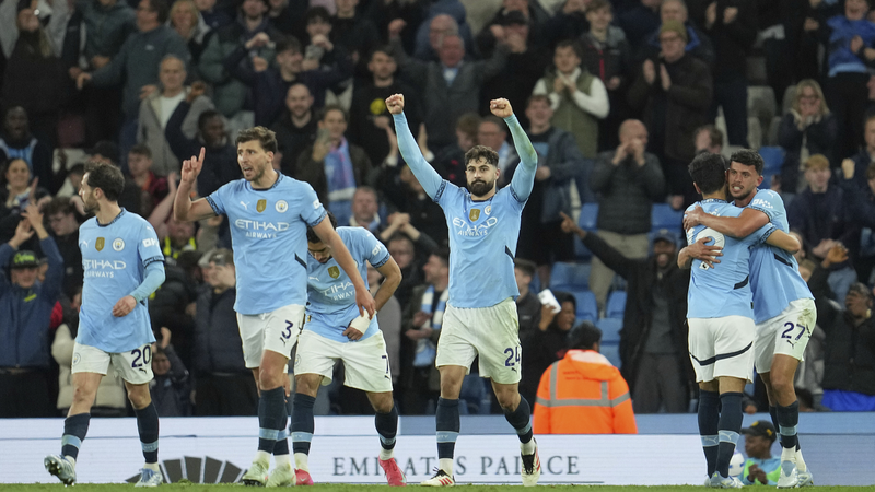 Gol tardío de Nunes impulsa al Man City a un triunfo 2-1