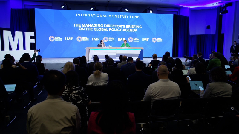 El apoyo de políticas chinas alivia tensiones comerciales: Georgieva del FMI video poster