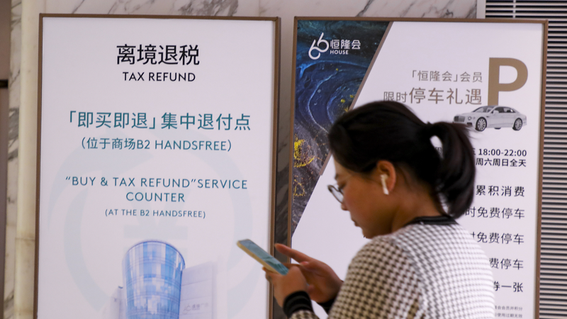 China amplía devoluciones de impuestos instantáneas para compradores extranjeros