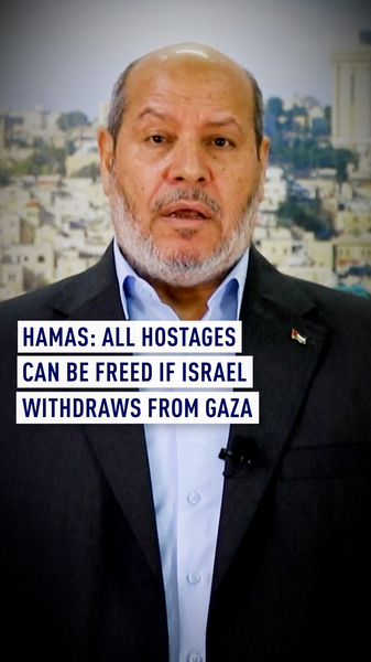 Hamas ofrece acuerdo de liberación de rehenes para poner fin a los combates en Gaza video poster
