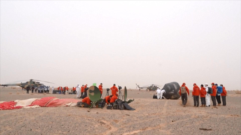La tripulación de Shenzhou-19 se prepara para el regreso en el sitio Dongfeng