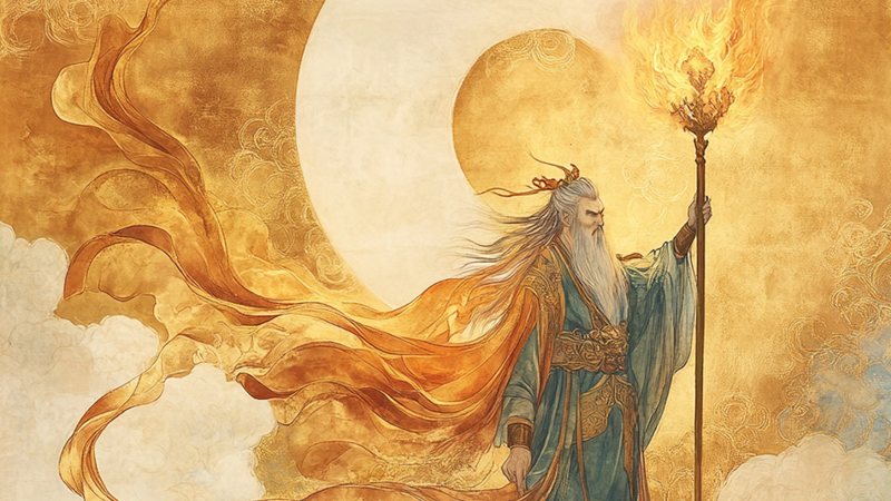 Pangu: El gigante que dividió los cielos y la tierra