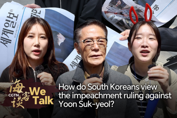 Explosión en Seúl: Reacciones locales al fallo de juicio político de Yoon video poster