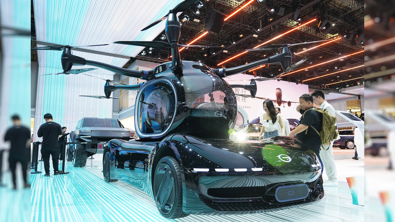 Los autos voladores podrían transformar el tráfico en el Auto Show de Shanghái 2025