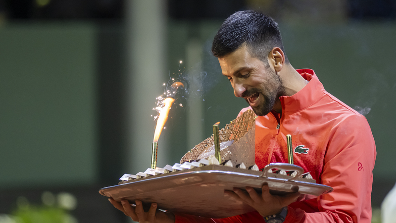 Djokovic brilla en su 38º cumpleaños en el Abierto de Ginebra
