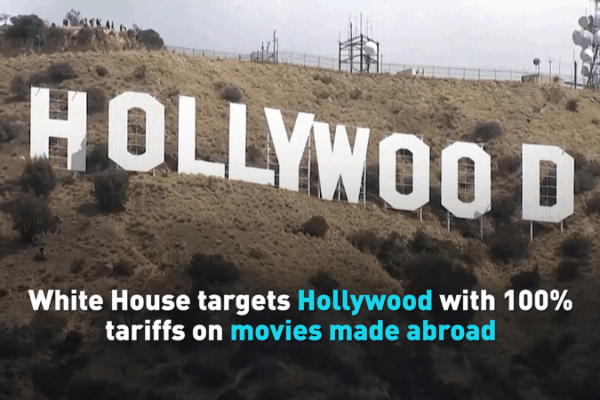 La Casa Blanca impone aranceles del 100% a películas extranjeras video poster