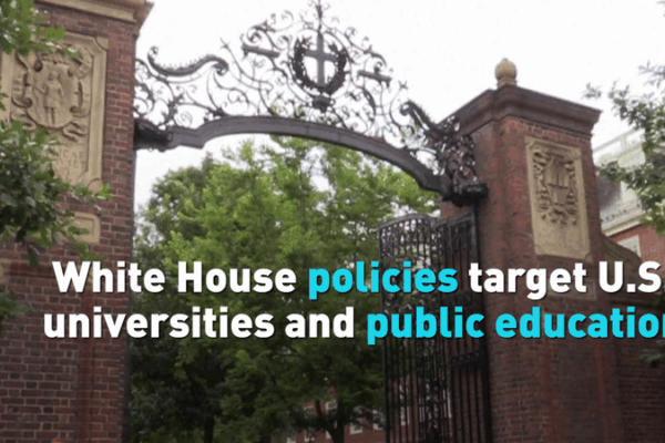 Los recortes del presupuesto de la Casa Blanca sacuden la educación en EE.UU. video poster