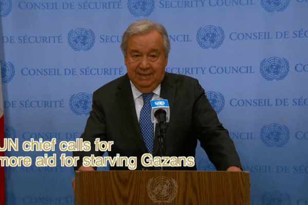 El Jefe de la ONU Insta a una Rápida Entrega de Ayuda a los Gazatíes video poster