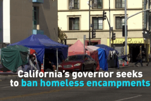 La audaz decisión de California: La prohibición de campamentos de personas sin hogar desata debate video poster