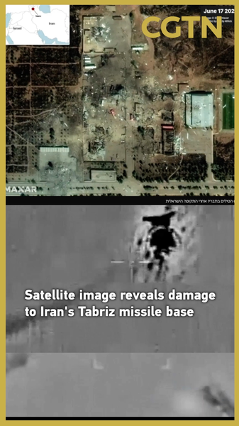 Imagen satelital revela graves daños en la base de misiles de Tabriz video poster
