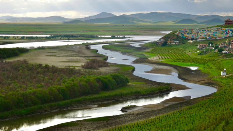 Humedal de Ruoergai: La primera gran curva del Río Amarillo