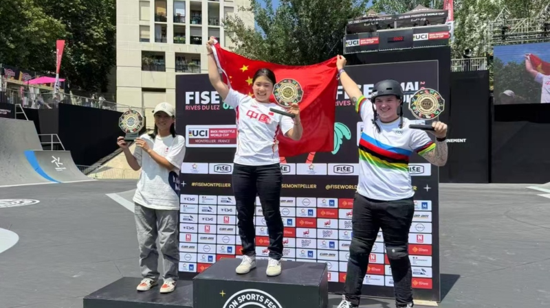 Sun Sibei alcanza el éxito: oro en BMX Freestyle en Montpellier