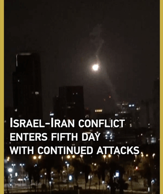 Quinto día de tensión: el conflicto entre Israel e Irán se intensifica con un nuevo ataque con misiles video poster