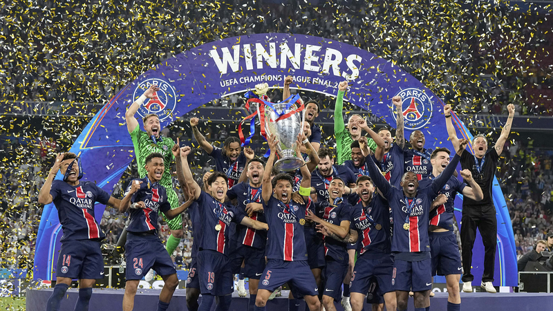 PSG gana el título de la Champions League con una exhibición de 5-0