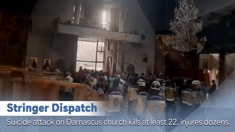 Bombardeo suicida trágico en iglesia de Damasco cobra 22 vidas video poster