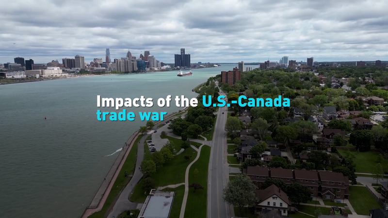 Tensiones arancelarias: Impacto de la guerra comercial entre EE. UU. y Canadá video poster