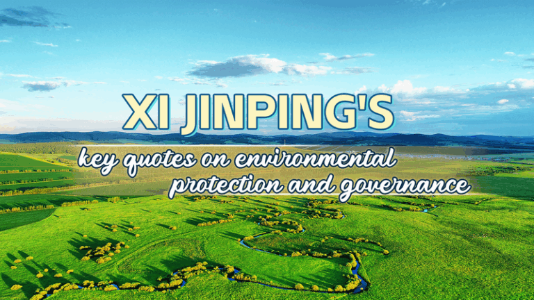 Visión Verde: Las citas ecológicas del presidente Xi inspiran acción Visión Verde: Las citas ecológicas del presidente Xi inspiran acción