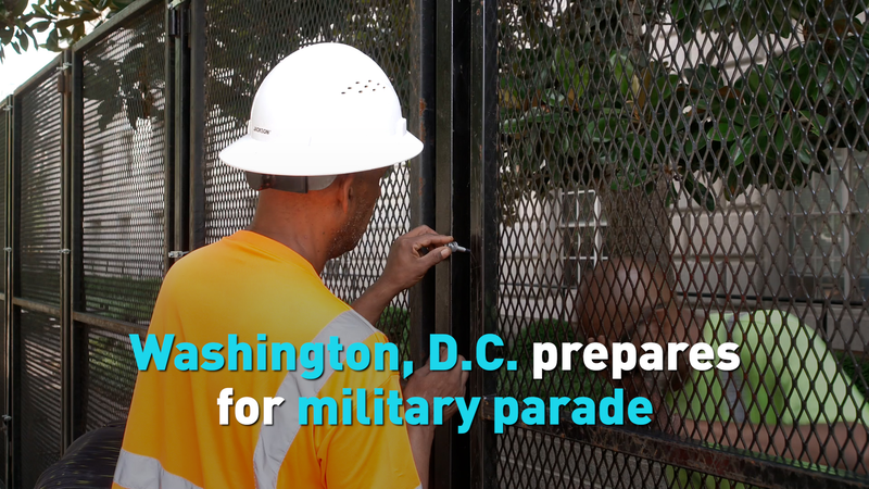Washington D.C. Asegura la Ciudad para el 250° Desfile del Ejército video poster