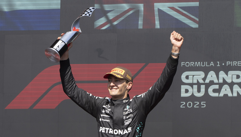 Russell triunfa en el GP de Canadá en medio de colisión de McLaren