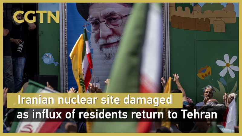 Ataque nocturno golpea instalación nuclear iraní en medio del retorno a Teherán video poster