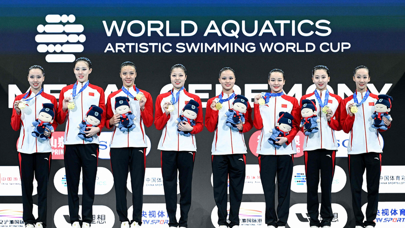 ¡China brilla con 3 oros en la Copa de Natación Artística en Xi'an!