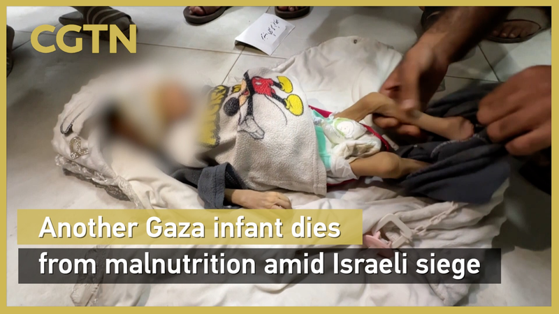 Bebé en Gaza muere de desnutrición en medio del continuo asedio video poster