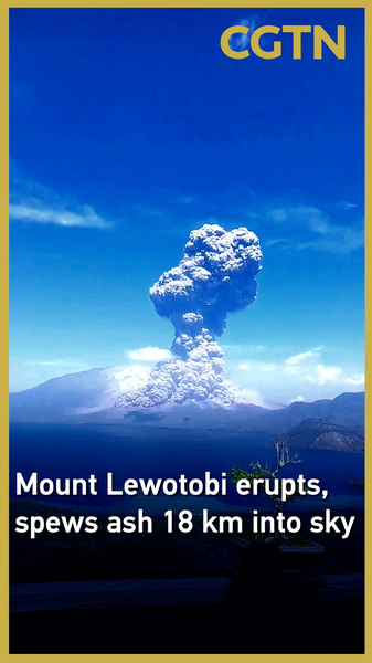 ¡Erupción del Monte Lewotobi: Columna de Ceniza Alcanza los 18 km de Altura! video poster