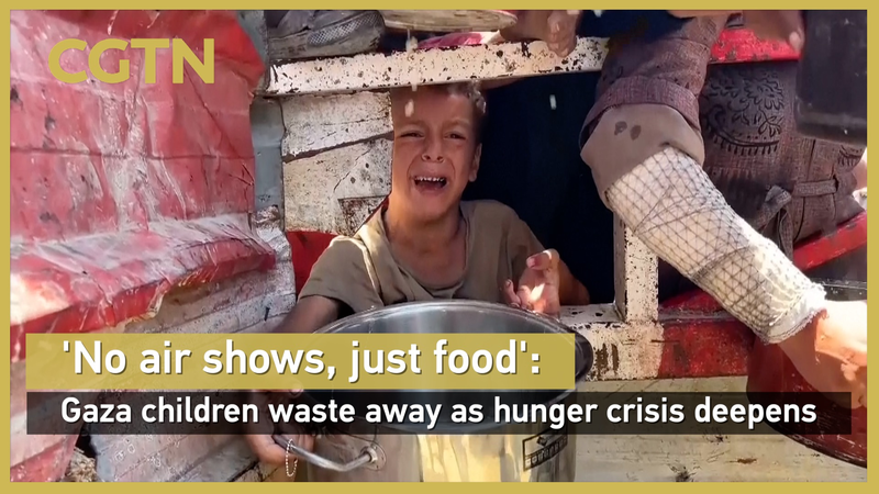Crisis de Gaza: Los niños sufren mientras se profundiza el hambre video poster