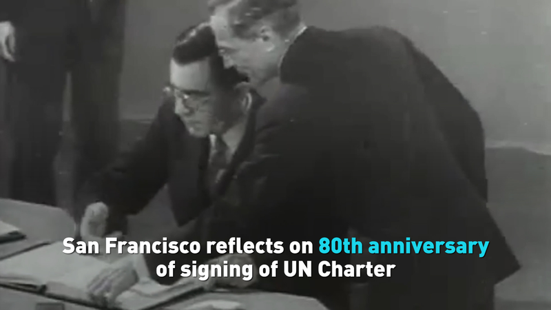 San Francisco celebra 80 años desde la firma de la Carta de las Naciones Unidas video poster