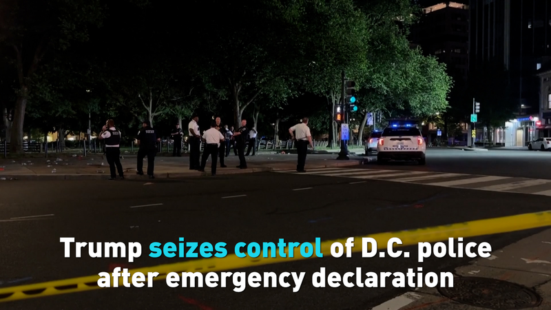 Trump toma control de la policía de D.C. en medio de emergencia de seguridad video poster