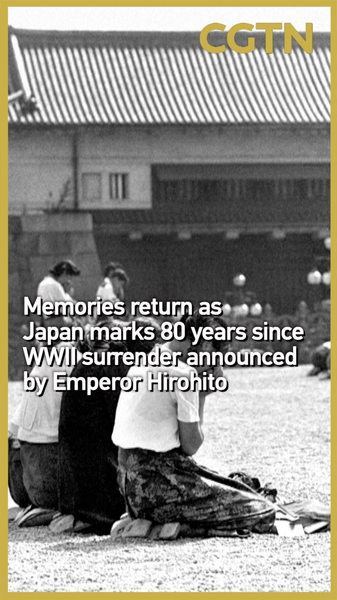 Japón reflexiona sobre el 80° aniversario de la rendición en la Segunda Guerra Mundial video poster