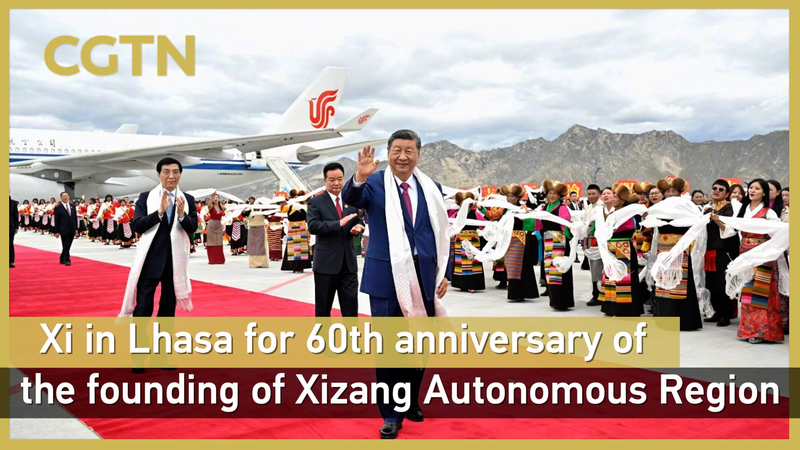 Xi Jinping lidera celebraciones del 60° aniversario en Lhasa video poster