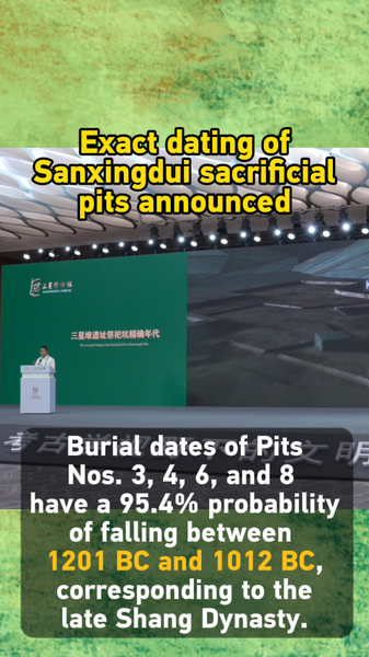 Fosas Sacrificiales de Sanxingdui Datan de la Dinastía Shang Tardía (1201–1012 a.C.) video poster