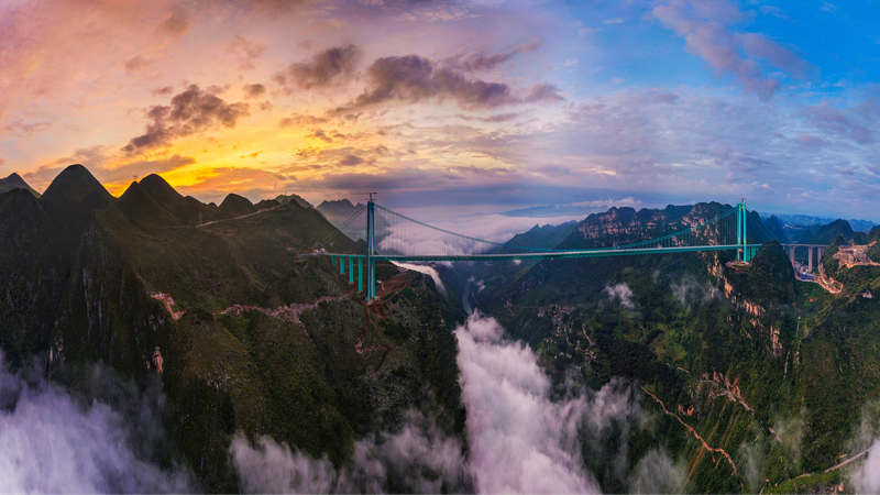Momento Histórico: Se inaugura el puente más alto del mundo en el suroeste de China