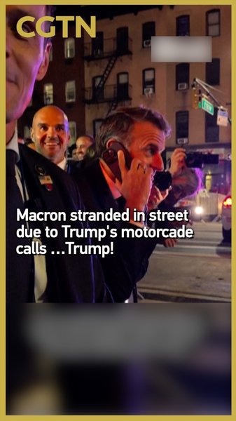 ¡Macron atrapado en Nueva York por el convoy de Trump! video poster