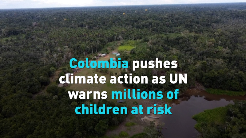 Colombia lidera la acción climática mientras la ONU advierte que 6 millones de niños están en riesgo video poster