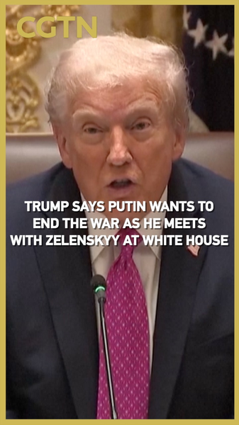 Trump dice que Putin y Zelenskyy buscan la paz tras reunión en la Casa Blanca video poster