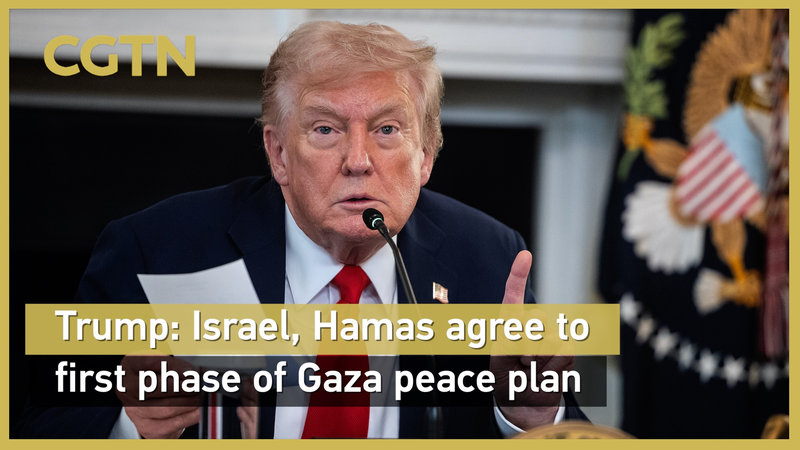 Israel y Hamás acuerdan la primera fase del plan de paz en Gaza video poster