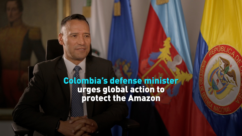 El jefe de defensa de Colombia llama a la acción global para salvar el Amazonas en COP30 video poster