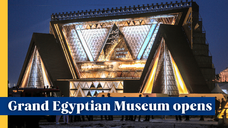 Egipto presenta el museo de civilización única más grande del mundo video poster